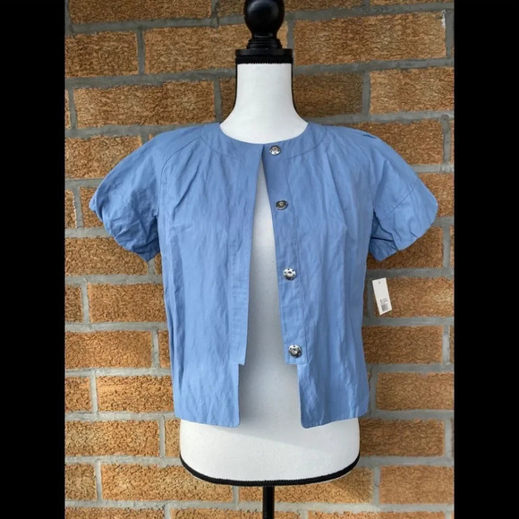 Emanuel Ungaro light pastel blue blouse size 4 - Picture 6 of 11